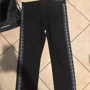 Kappa Black Dress Pants with White Pattern